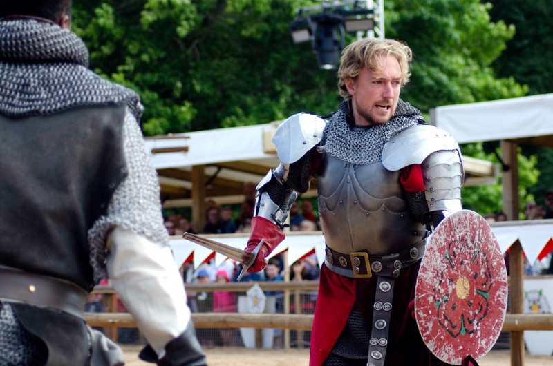 Georgia Preston - As Henry Tudor in WAR OF THE ROSES, Warwick Castle, 2019